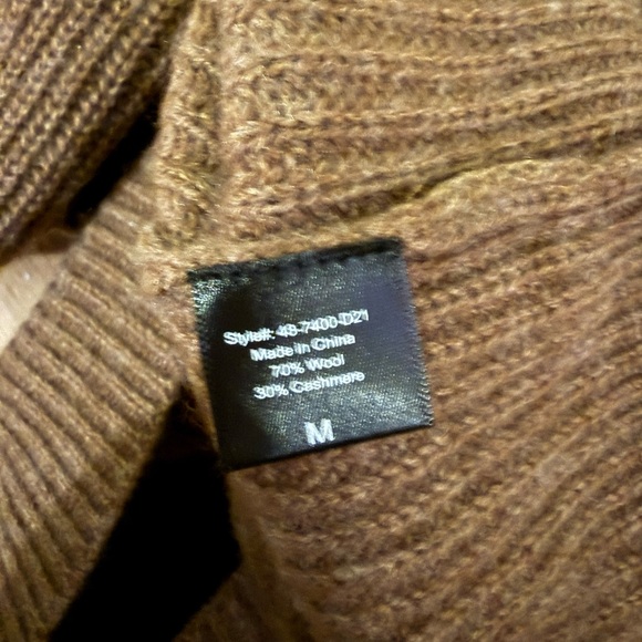 Jenni Kayne Cropped Cashmere Cocoon Brown Ribbed Cardigan-M! Host pick! - Picture 6 of 8